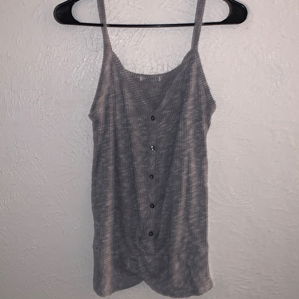 Grey sweater blouse